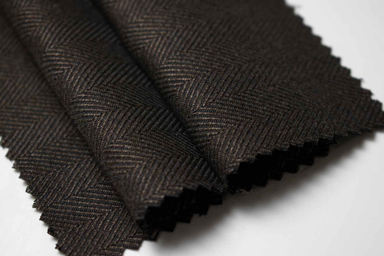 Photo--3 Тканина костюмна ялинка без еластану - Зображення 1