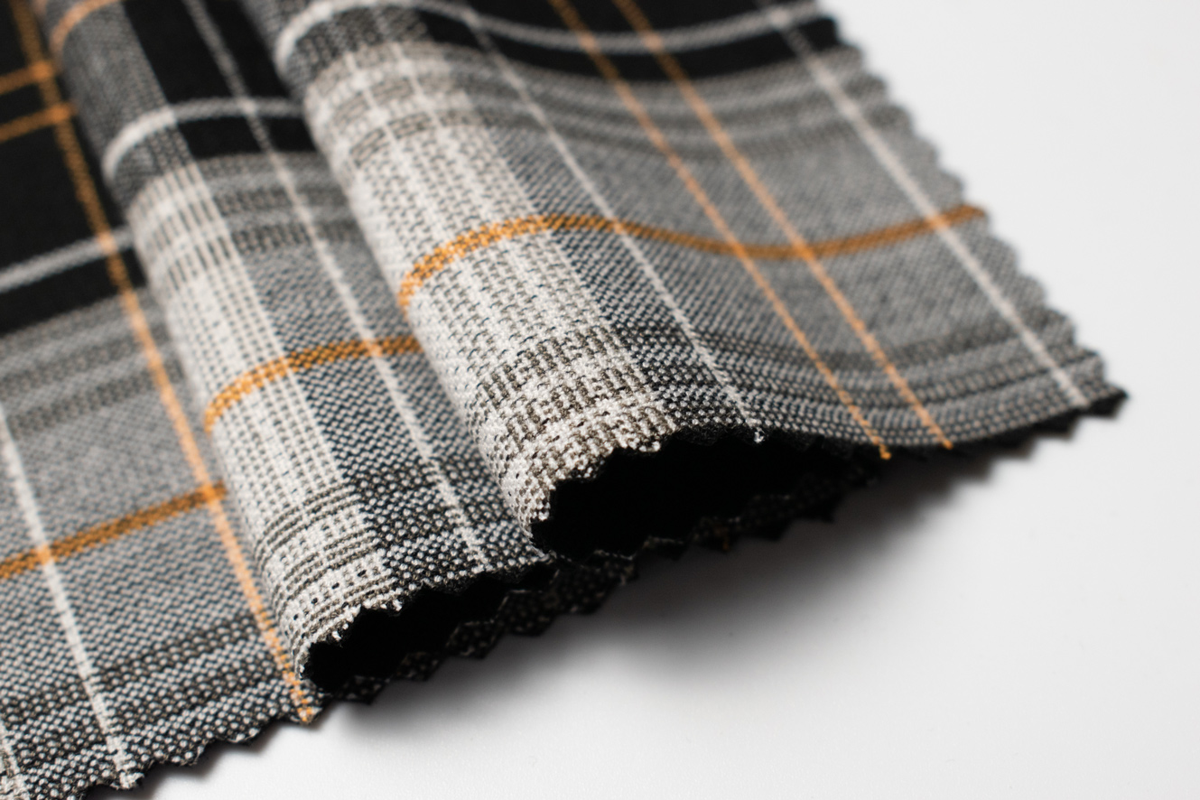 Photo--4 Тканина костюмна жіноча картата бістрейчева - Зображення 1