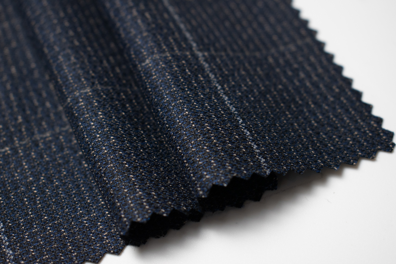 Photo--7 Тканина костюмна жіноча картата монострейчева - Зображення 1