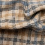 Пальтова тканина з вовною картата
