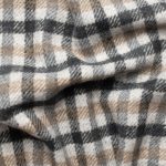 Пальтова тканина картата з бавовною та акрилом