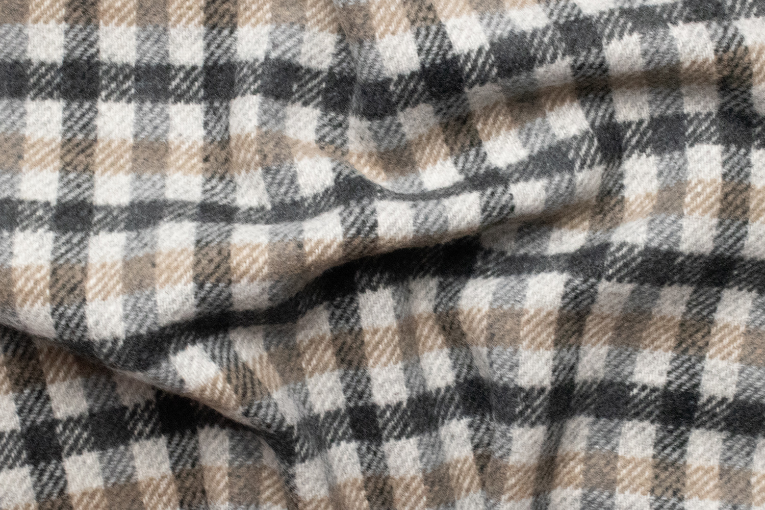 Photo--309 Пальтова тканина картата з бавовною та акрилом - Зображення 1
