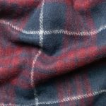 Пальтова тканина картата двостороння