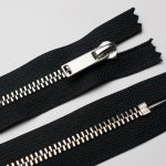 Cremallera metálica, tipo 5, no separable, plata (níquel)