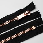 Блискавка металева, тип 5, нероз'ємна, мідь