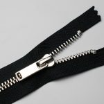 Блискавка металева, тип 5, роз'ємна, срібло (нікель)