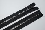 Cremallera metálica, tipo 4, no separable, negro brillante - Image 3