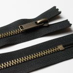 Блискавка металева, тип 5, нероз'ємна, антік оксид (латунь оксид)