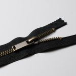 Cremallera metálica, tipo 5, separable, latón envejecido