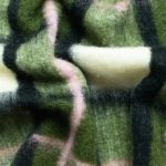 Piel sintética, pelo 2 mm, de cuadros, lana/acrílico/poliéster, 280 g/m²