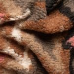 Пальтовий трикотаж, прямий ворс, з етнічним візерунком, вовна-поліестер, 340 г/м²